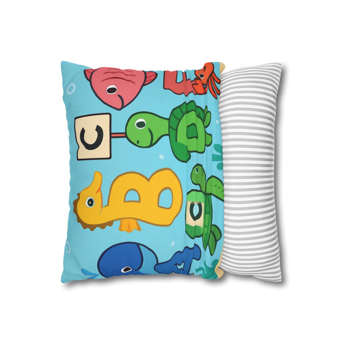 Coral Reef Alphabet Parade personalized pillow covers