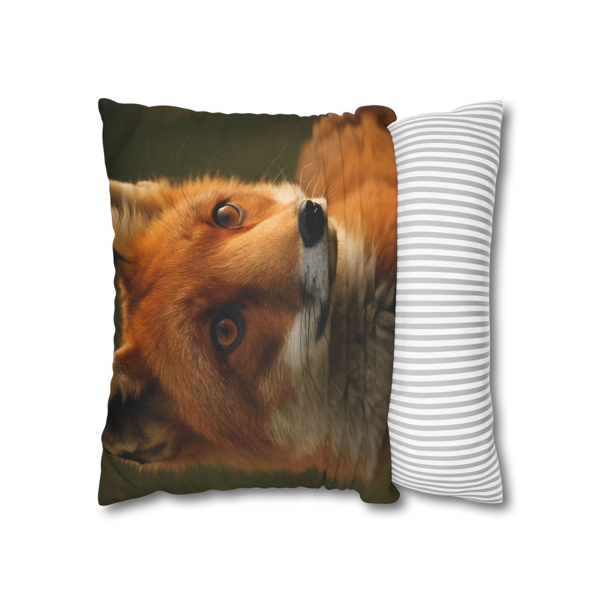 Crimson Whisper Red Fox stylish decorative pillowcases