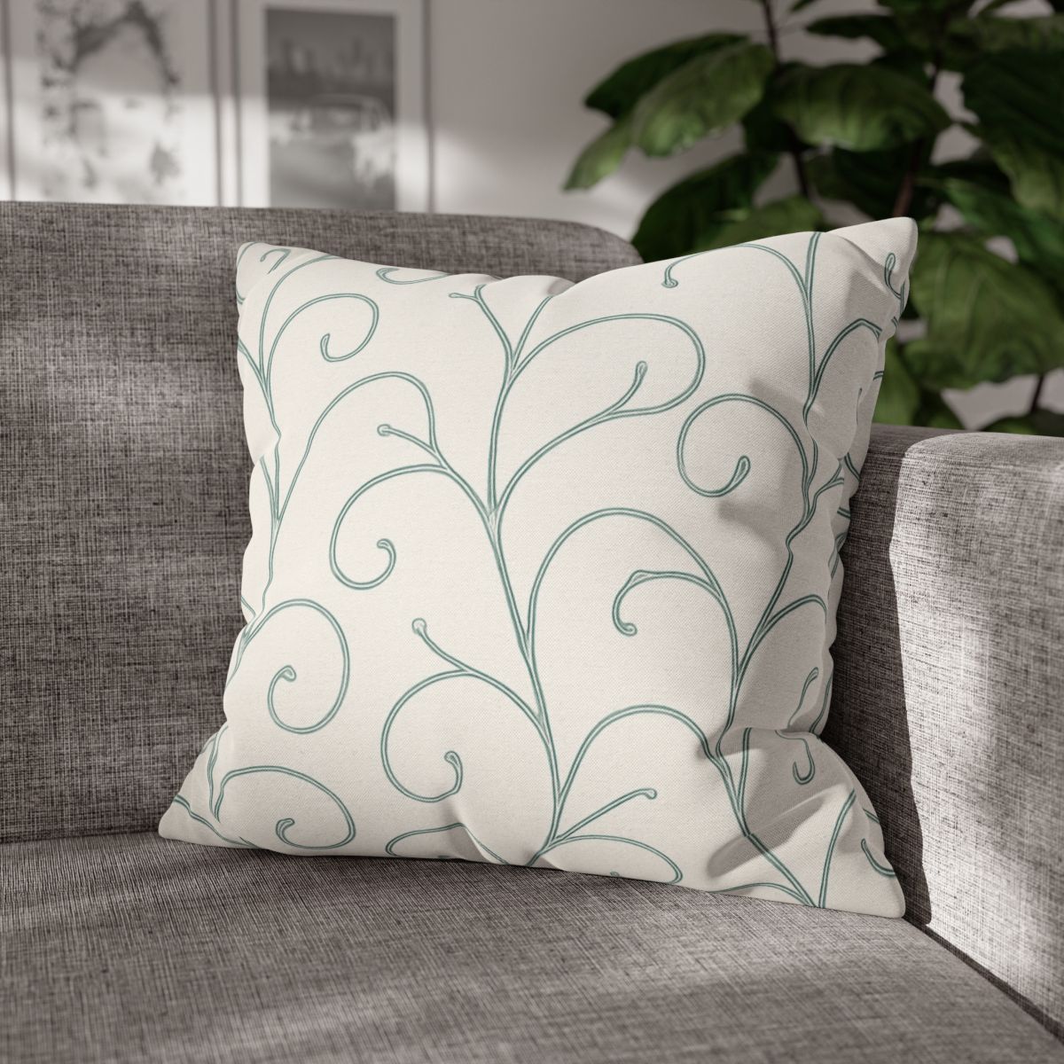 Vine Lattice Echo designer print pillow cases