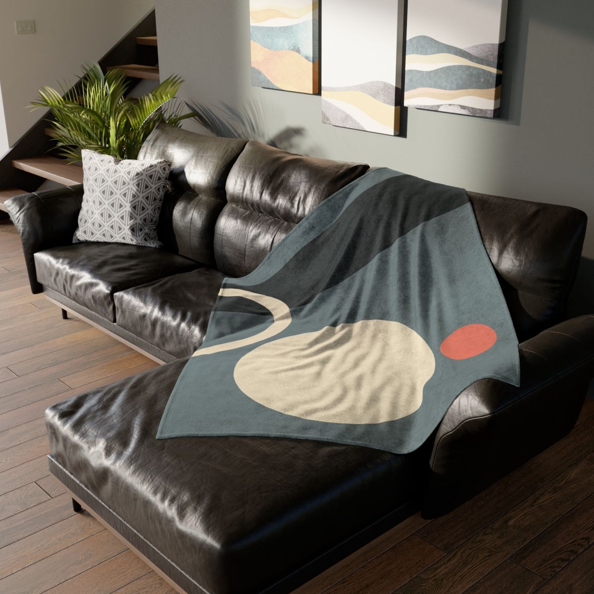 Quiet Triad With Offset Arc warm winter blankets