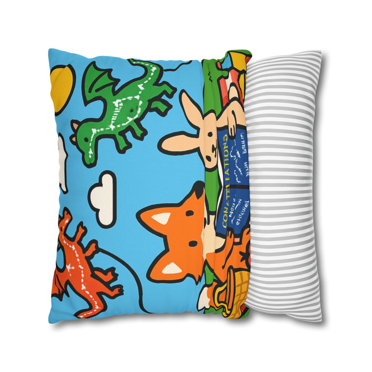 Sky Map Picnic With Dragon Kites personalized pillow covers