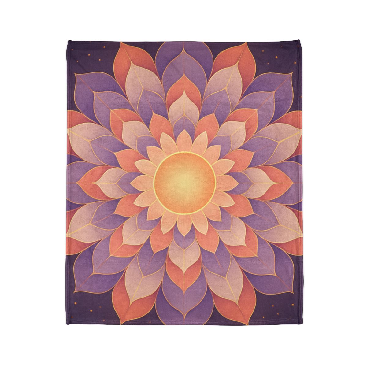 Petal Halo Mandala Drift decorative home blankets