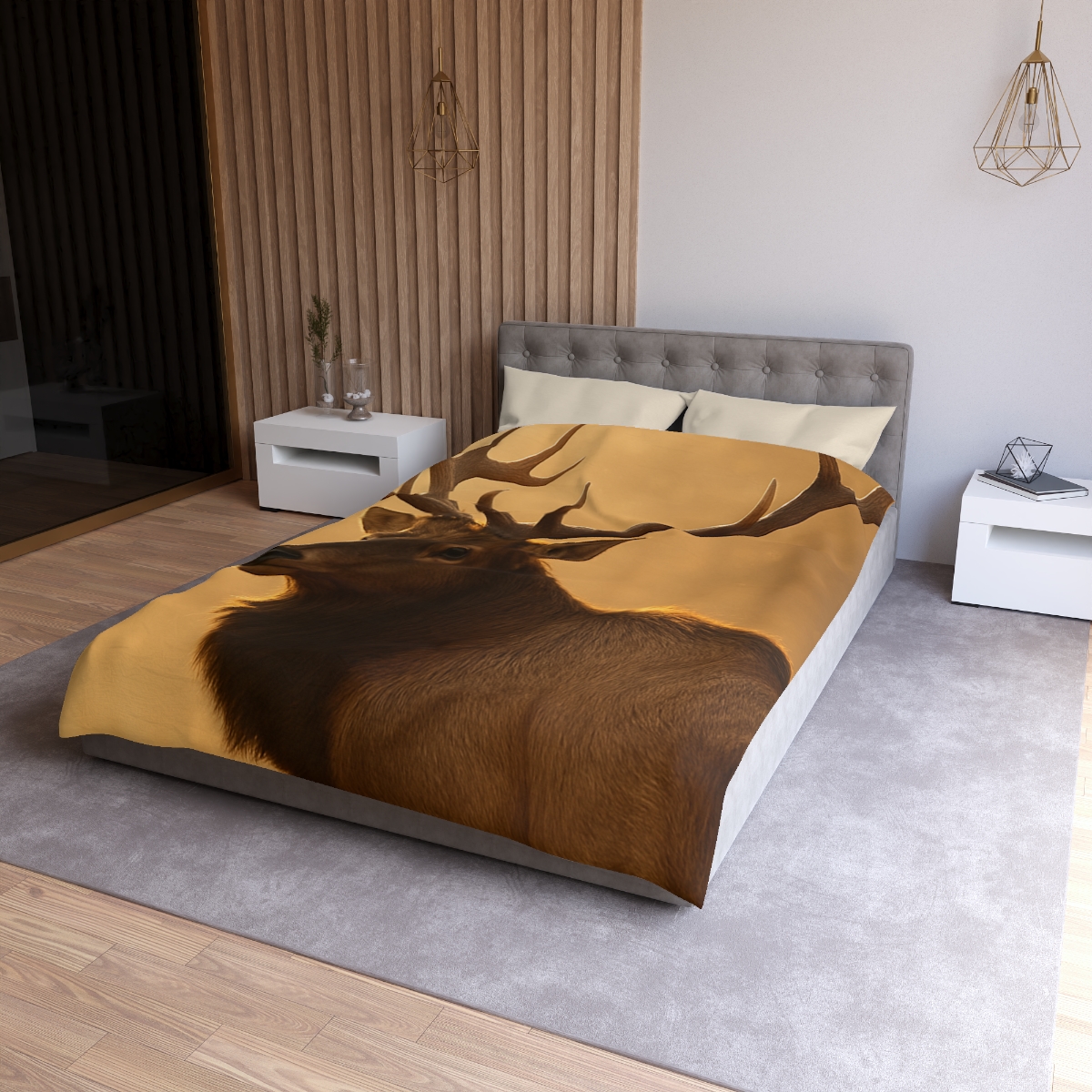 Antler Crown Mountain Elk personalized bedding duvets