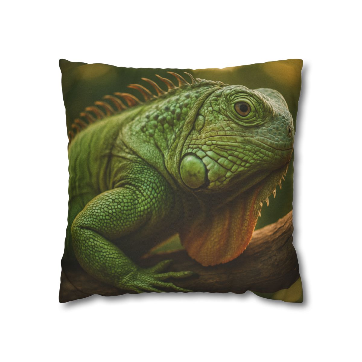 Orbit Glow Green Iguana custom pillow cases