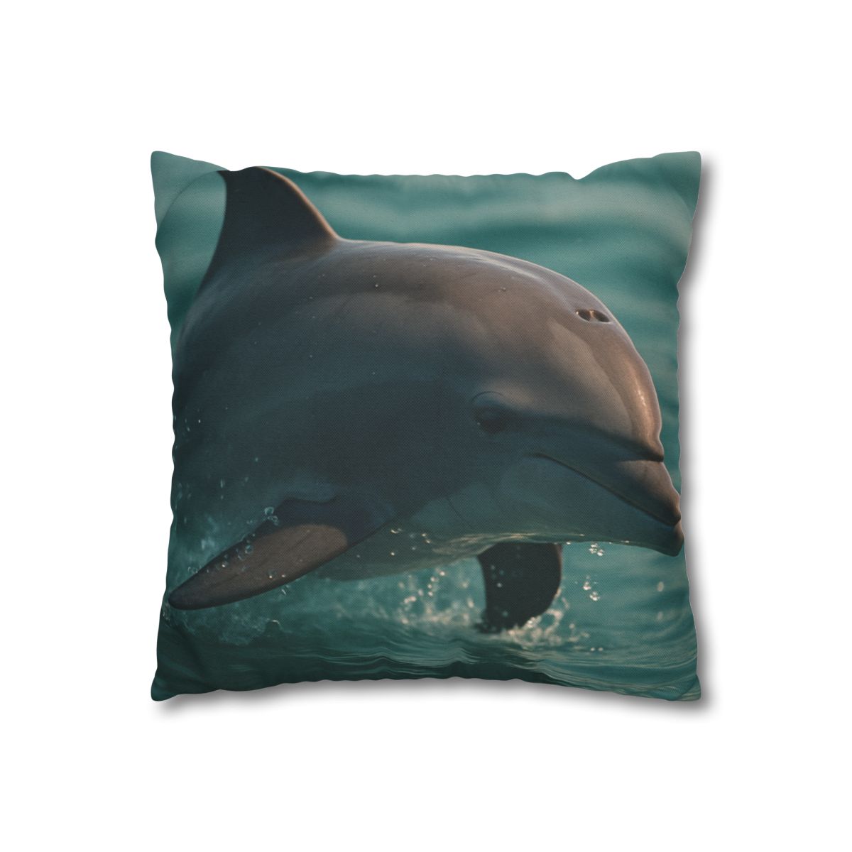 Silver Glide Bottlenose Dolphin designer print pillow cases