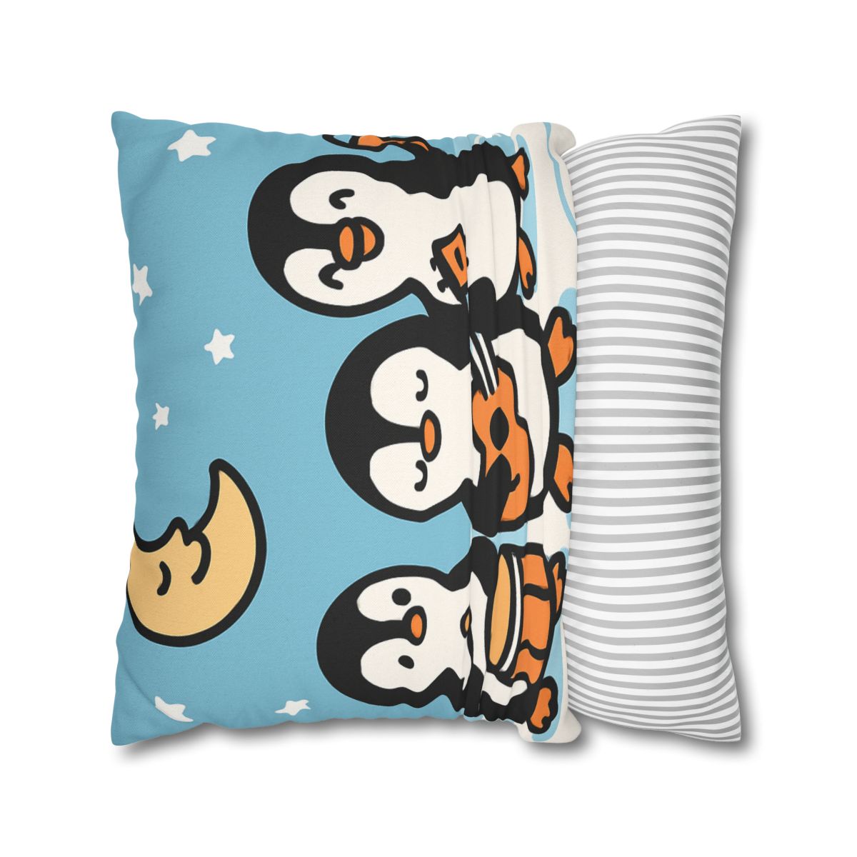 Moonlit Penguin Band custom pillow cases