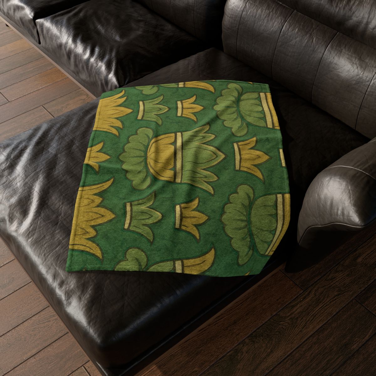 Calyx Crown Tessellation soft fleece blankets