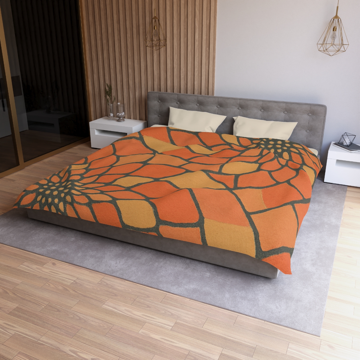 Petal Spiral Matrix custom duvets