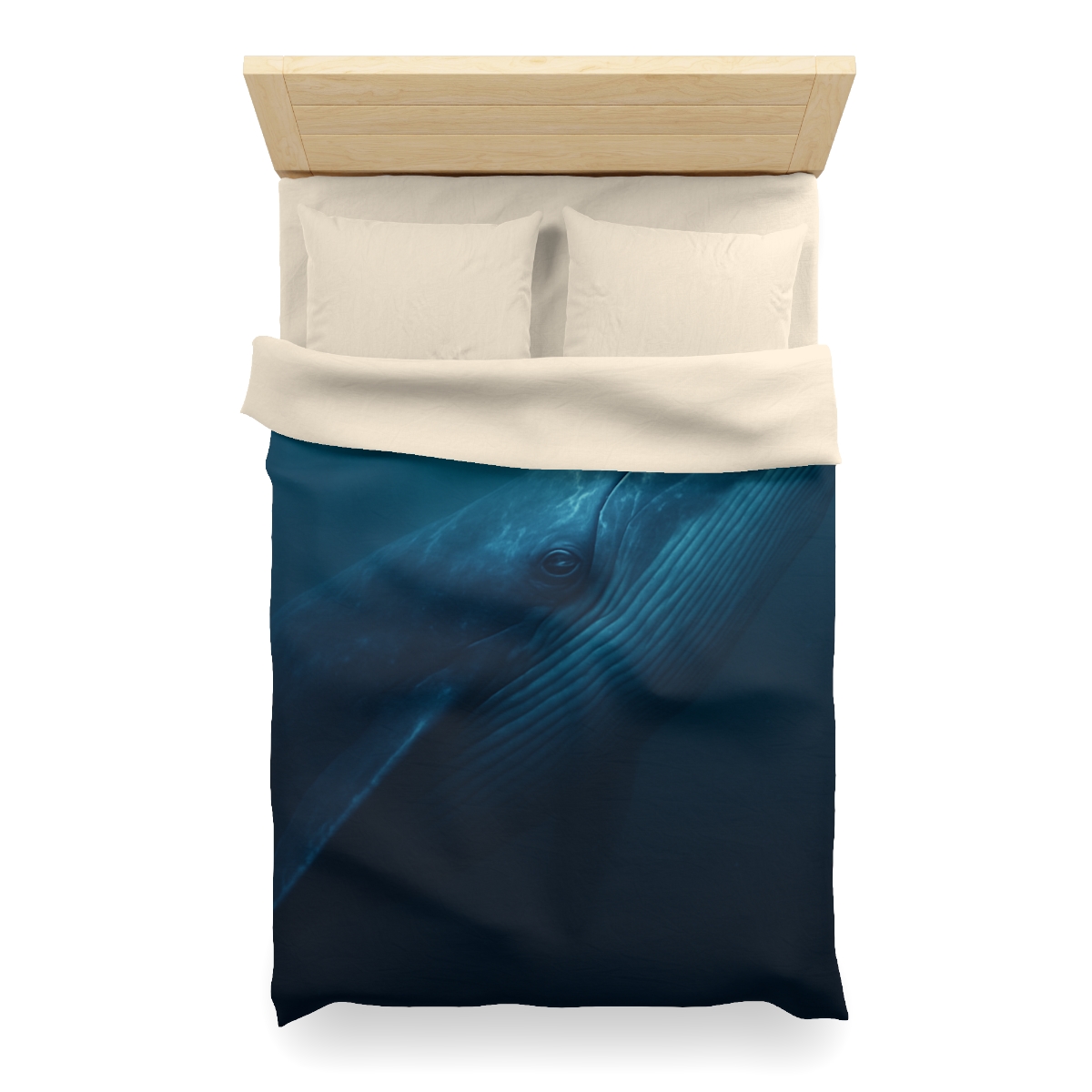 Ocean Giant Blue Whale warm winter duvets
