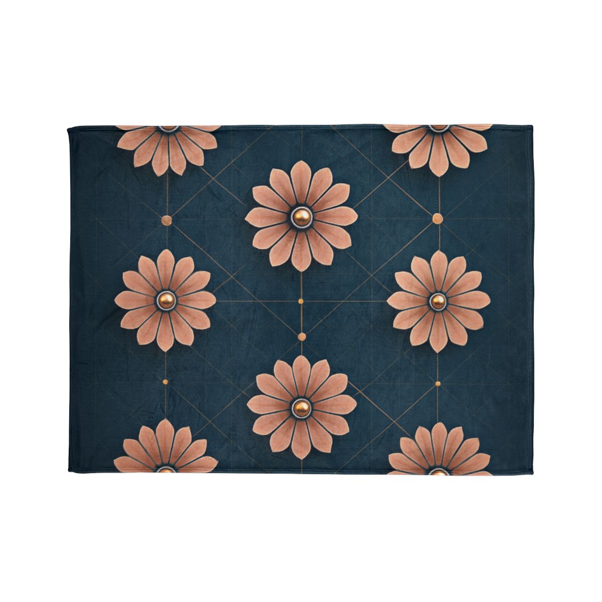 Blossom Orbit Grid decorative home blankets