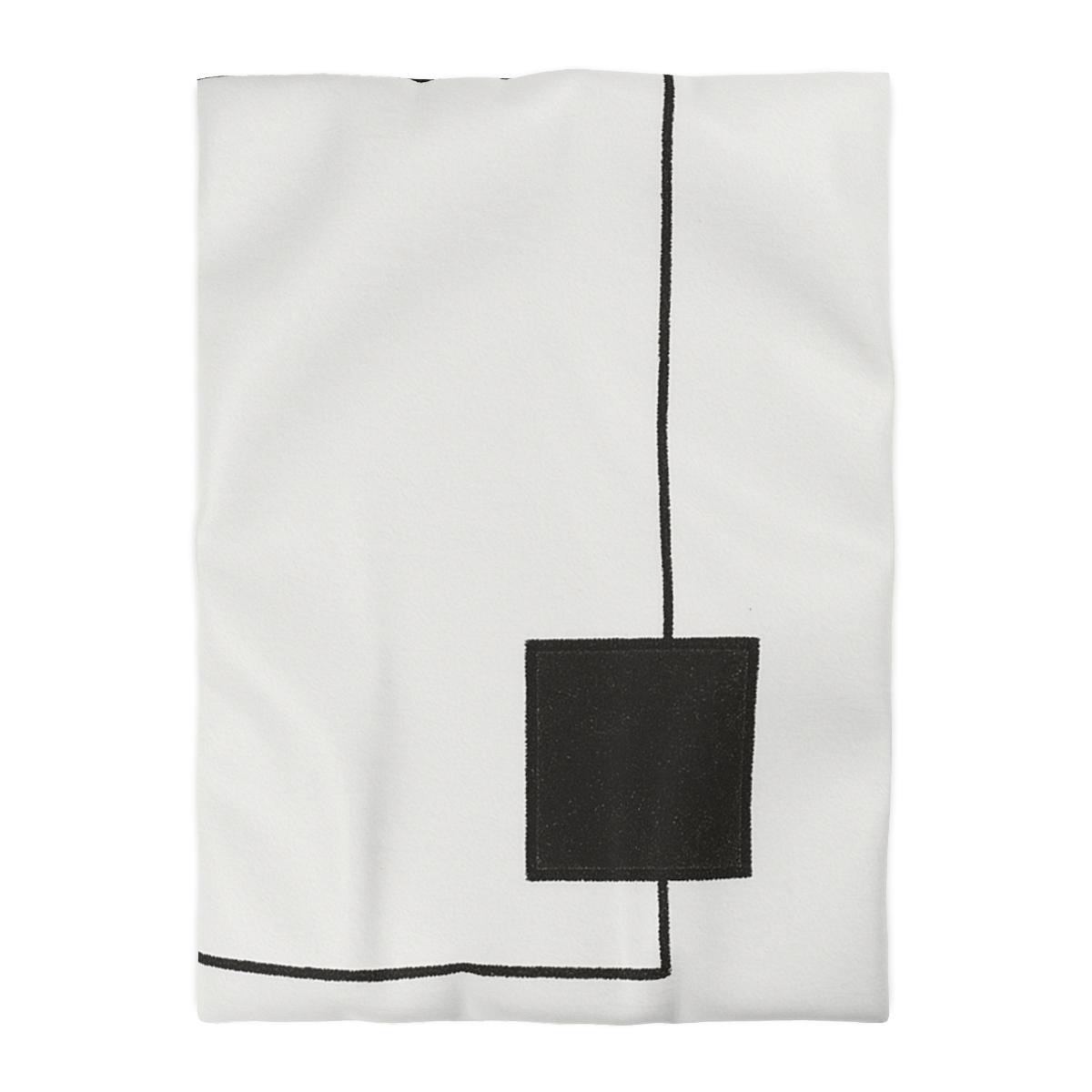 Offset Frame And Inner Square Pause personalized bedding duvets