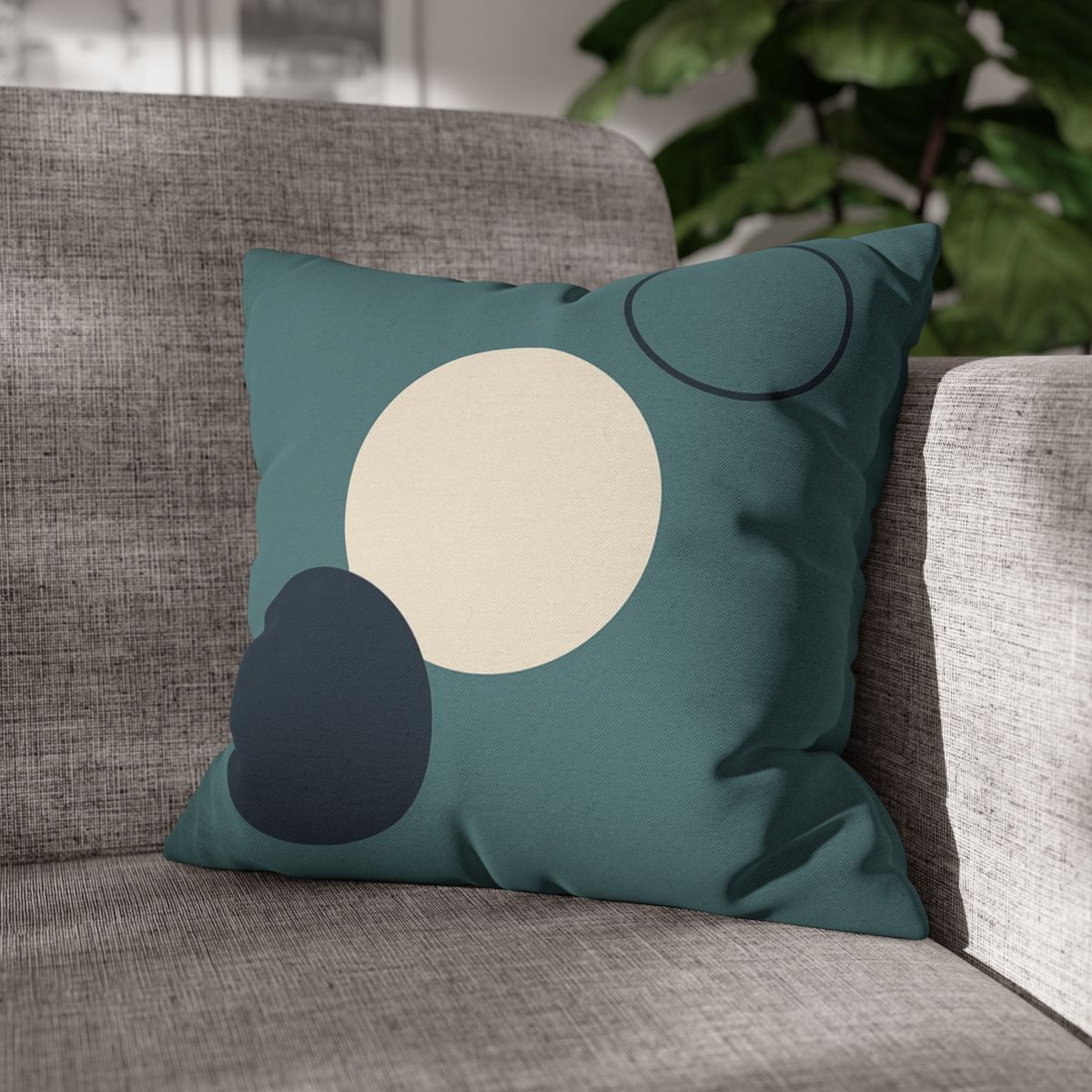 Staggered Trio Of Circles Harmony stylish decorative pillowcases