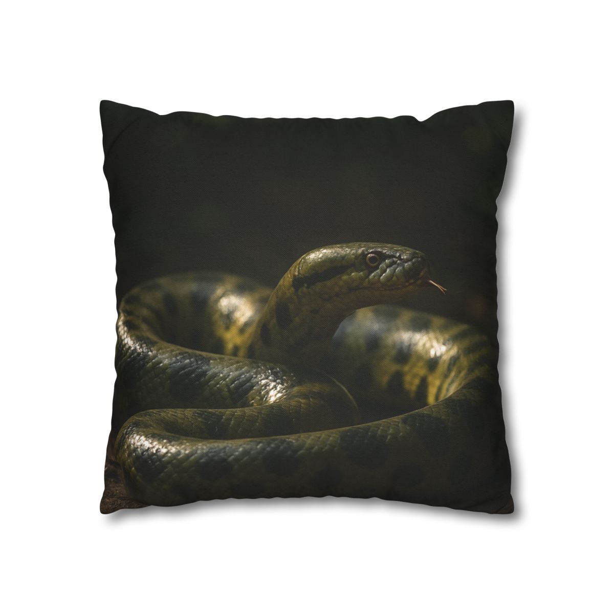Shadow Ribbon Green Anaconda custom pillow cases