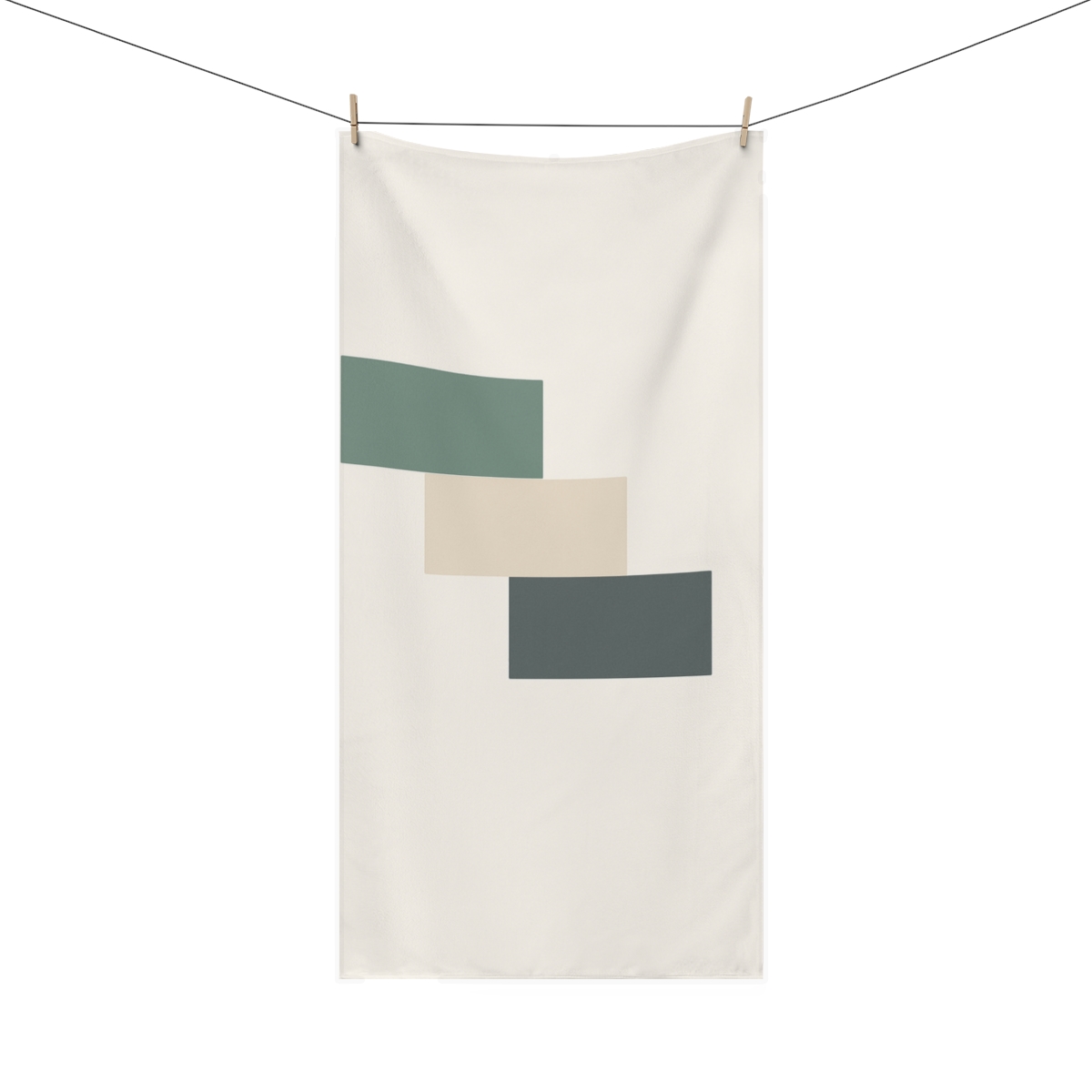 Offset Rectangle Harmony designer printed towels