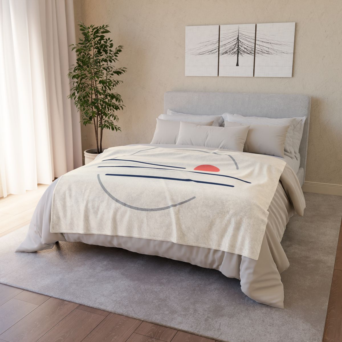 Offset Orbit Bars decorative home blankets