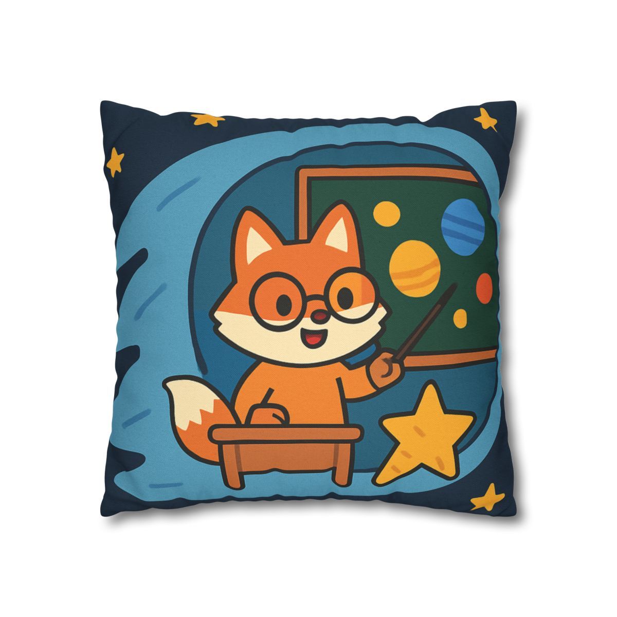 Comet Classroom With The Curious Fox custom pillow cases