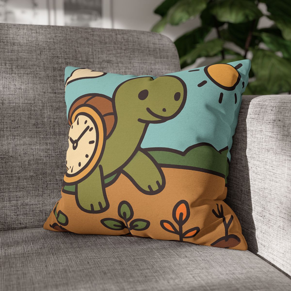Time Travel Turtle Garden unique gift pillow cases