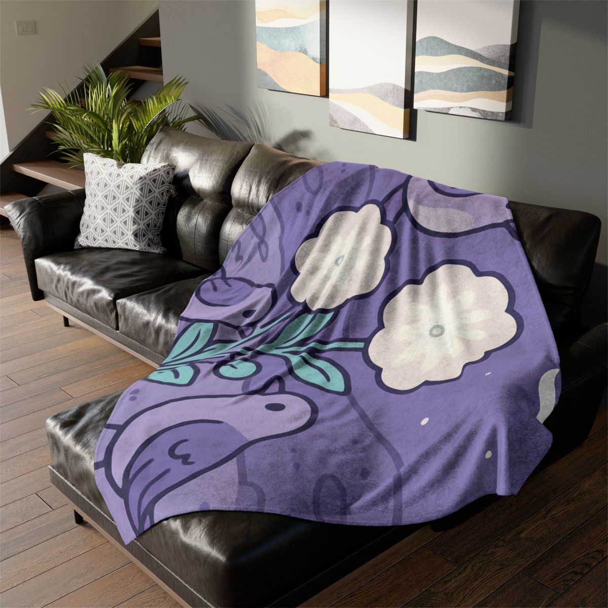 Moon Garden Nightingales trendy patterned blankets