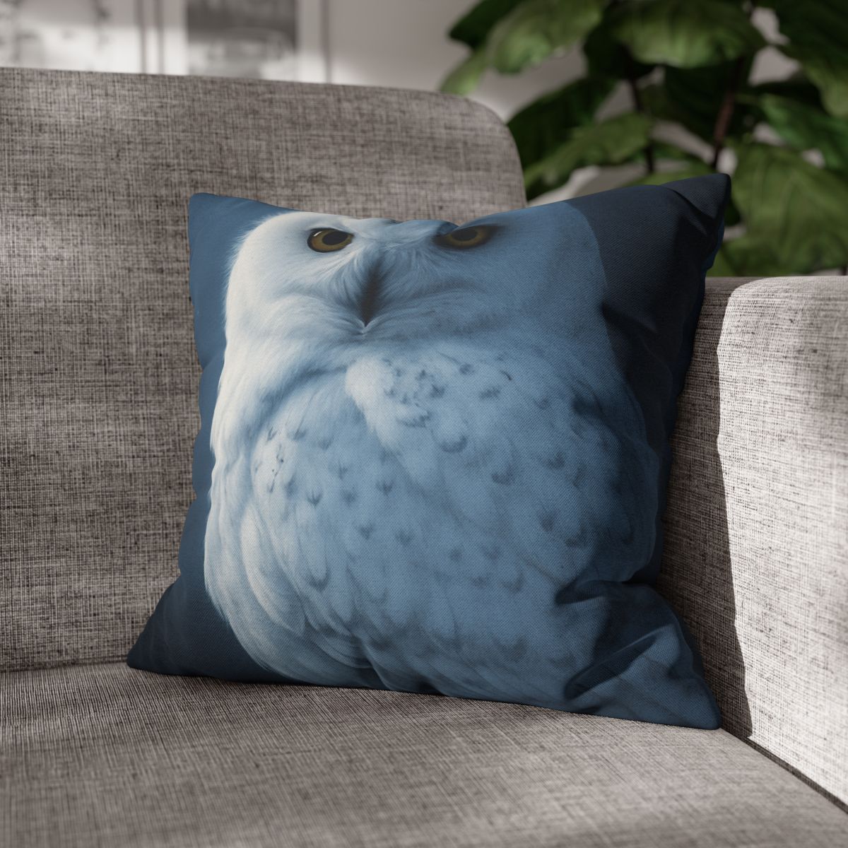 Midnight Watch Snowy Owl stylish decorative pillowcases