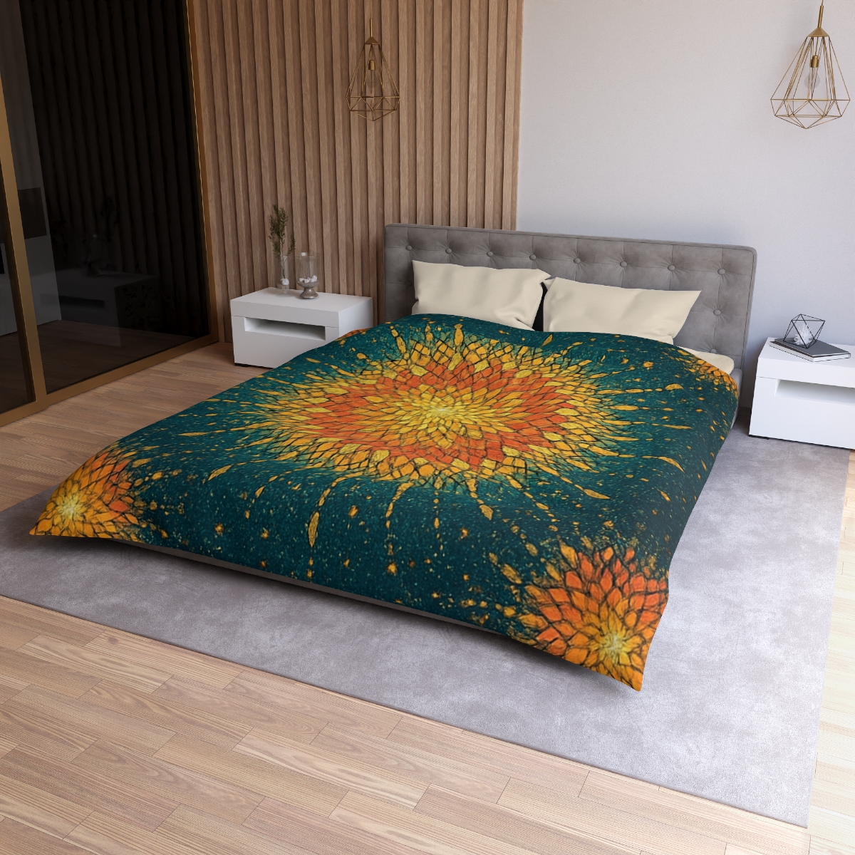 Starburst Mosaic Halo custom duvets