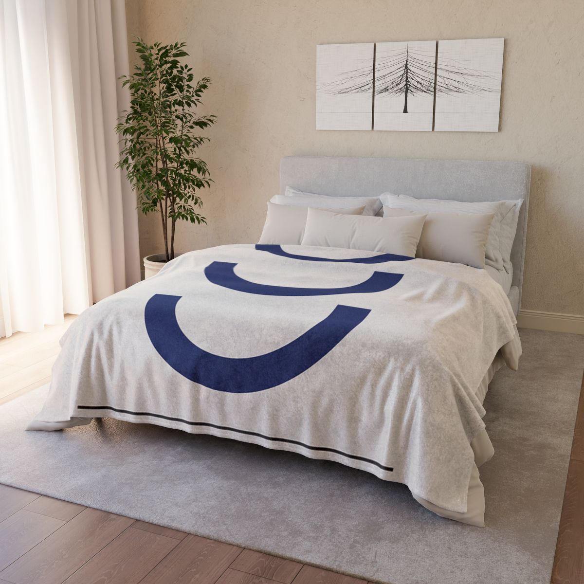 Three Arc Signal Stack designer printed blankets