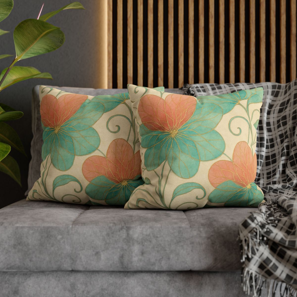 Petal Lattice Echo personalized pillow covers