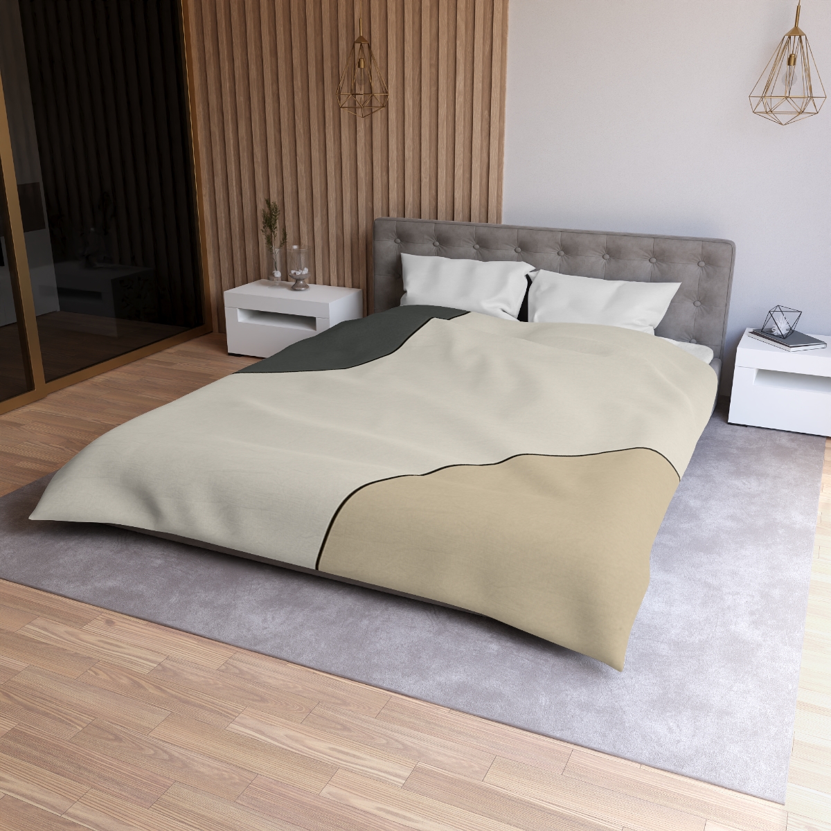 Partial Arc Balance personalized bedding duvets