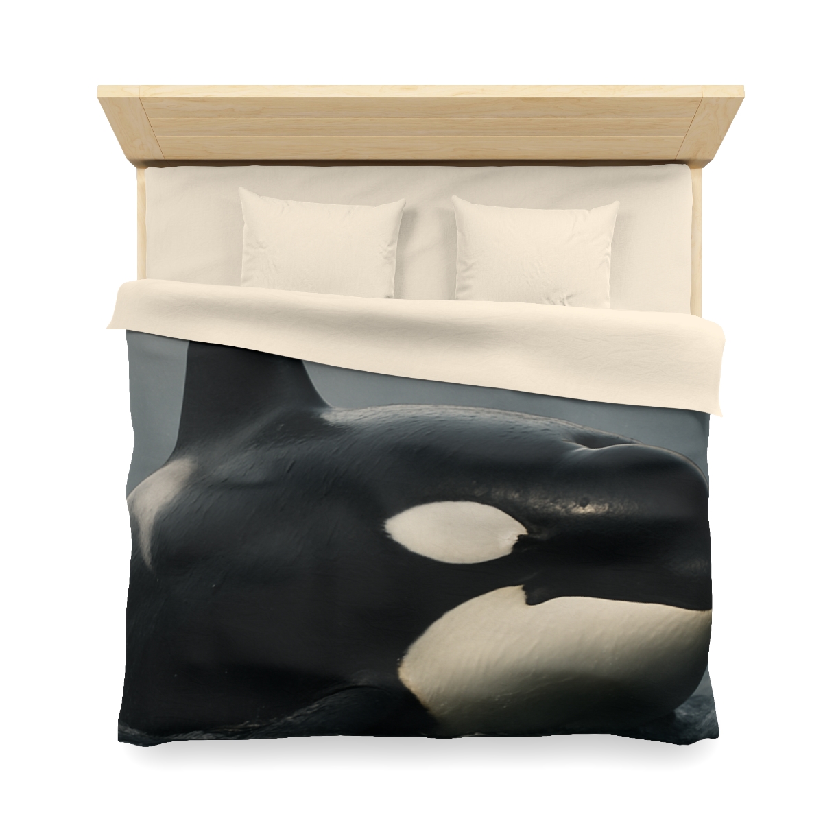 Quiet Current Orca personalized bedding duvets