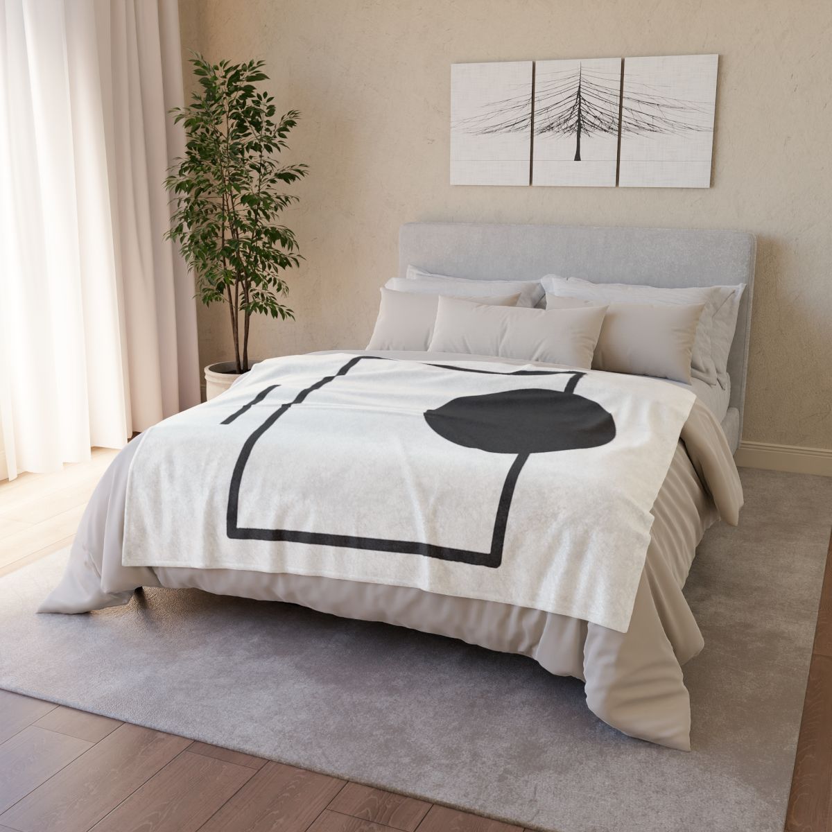 Minimal Eclipse Frame Trio stylish throw blankets