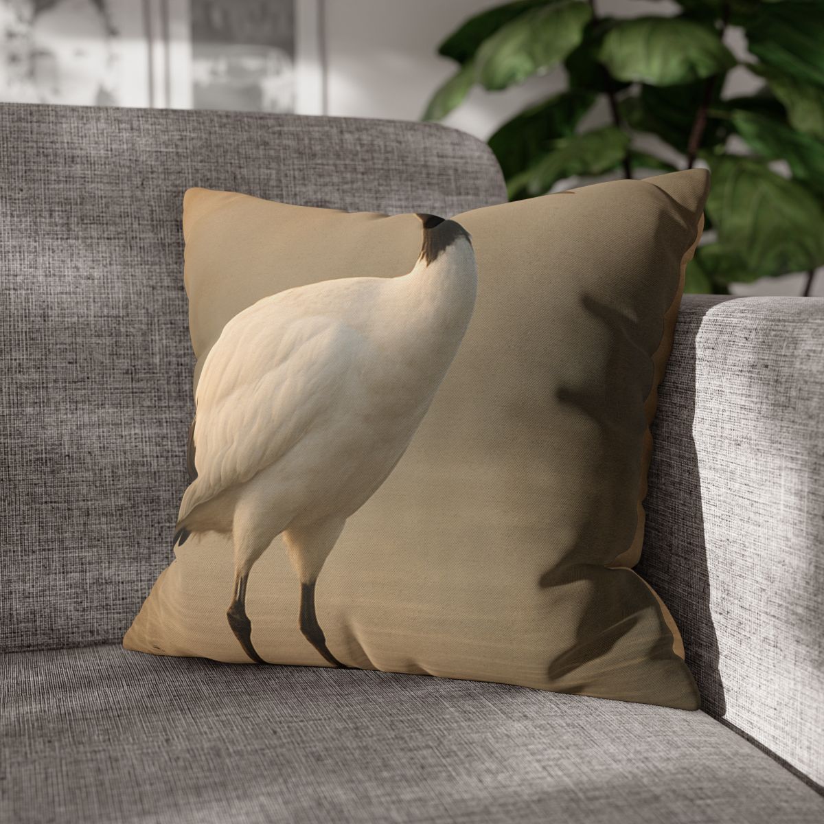 Dawn Balance Red Crowned Crane personalized pillow covers