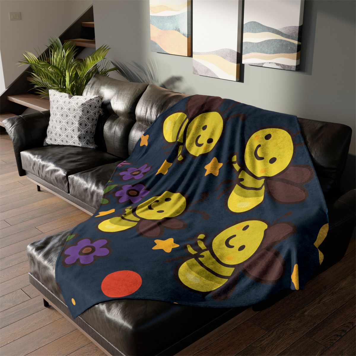 Galaxy Garden Of Singing Fireflies decorative home blankets