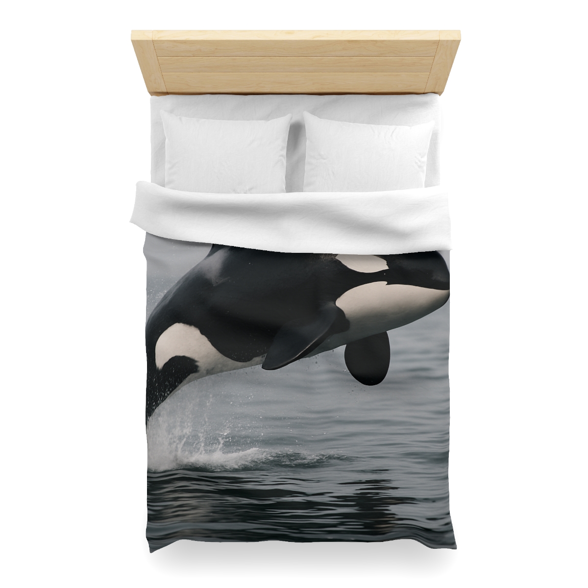 Tidal Monarch Orca custom duvets