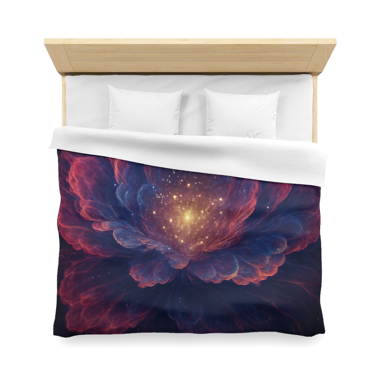 Fractal Nebula Bloom custom duvets