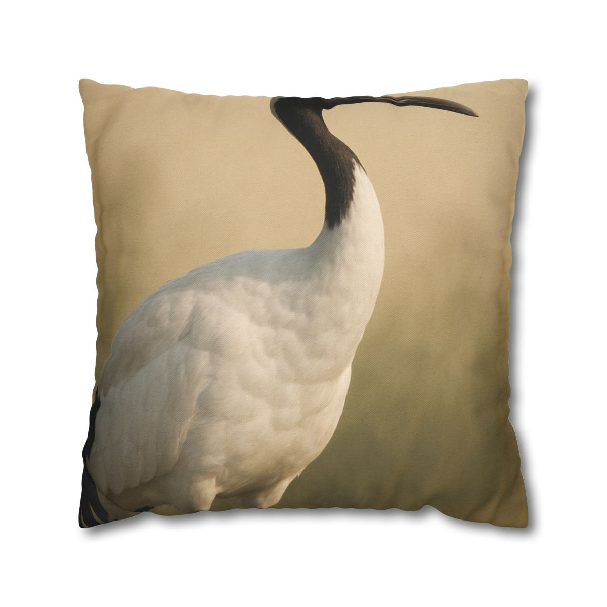 Quiet Halo Red Crowned Crane custom pillow cases