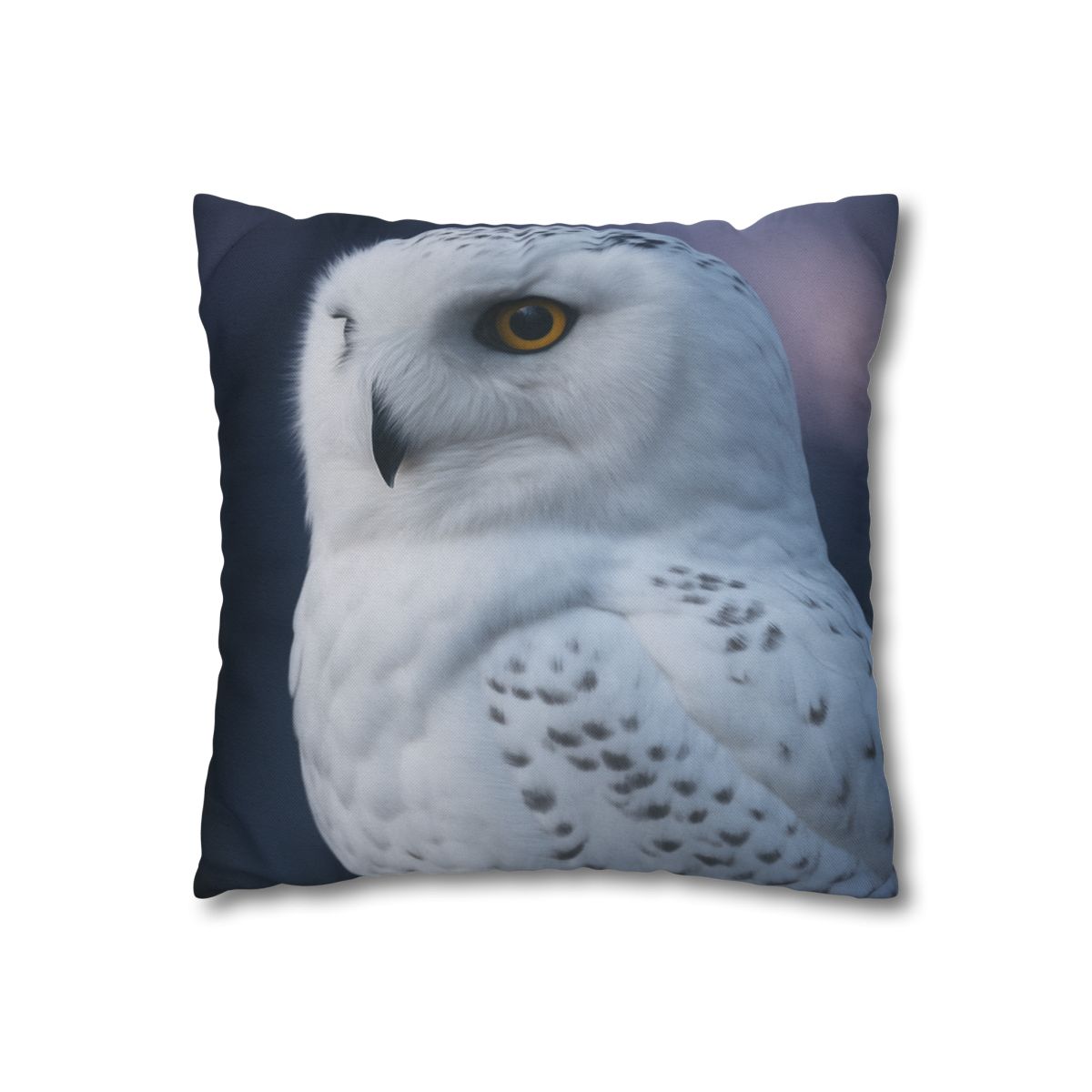 Twilight Watcher Snowy Owl stylish decorative pillowcases