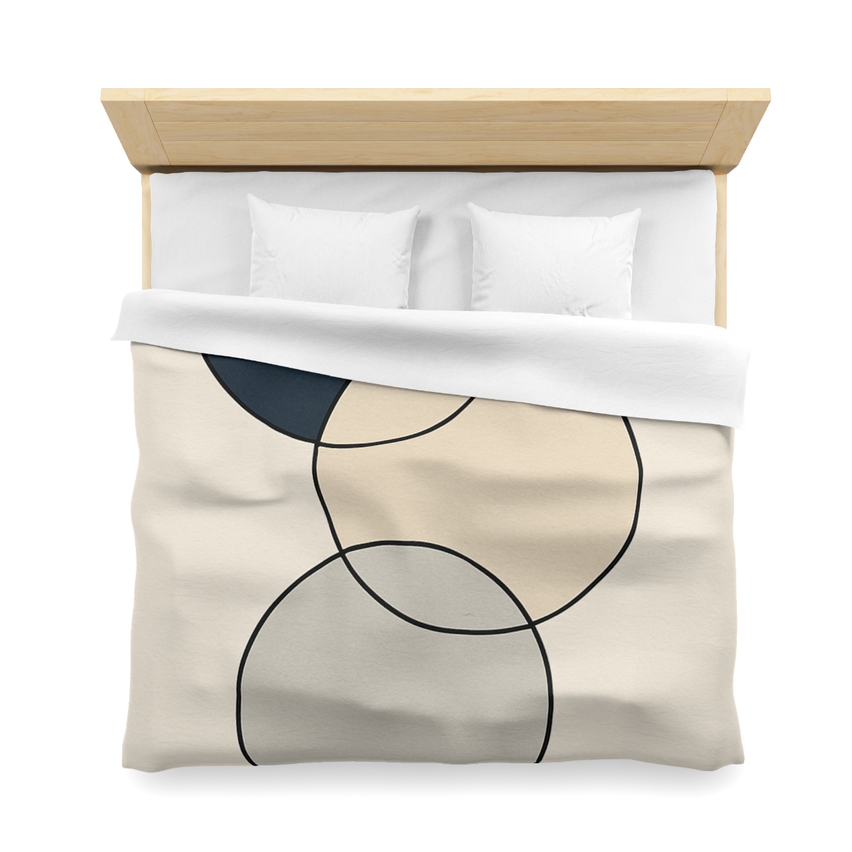 Staggered Trio Of Circles custom duvets