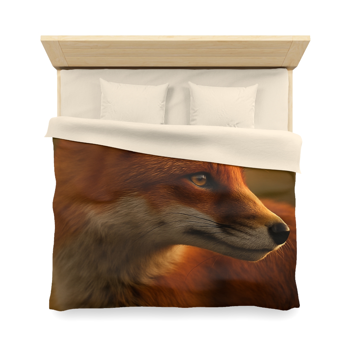 Crimson Whisper Red Fox soft comforter duvets