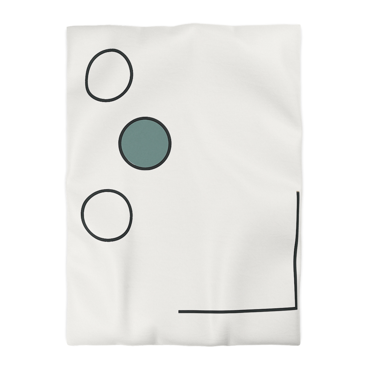 Triad Circles With Corner Frame Pause unique patterned duvets