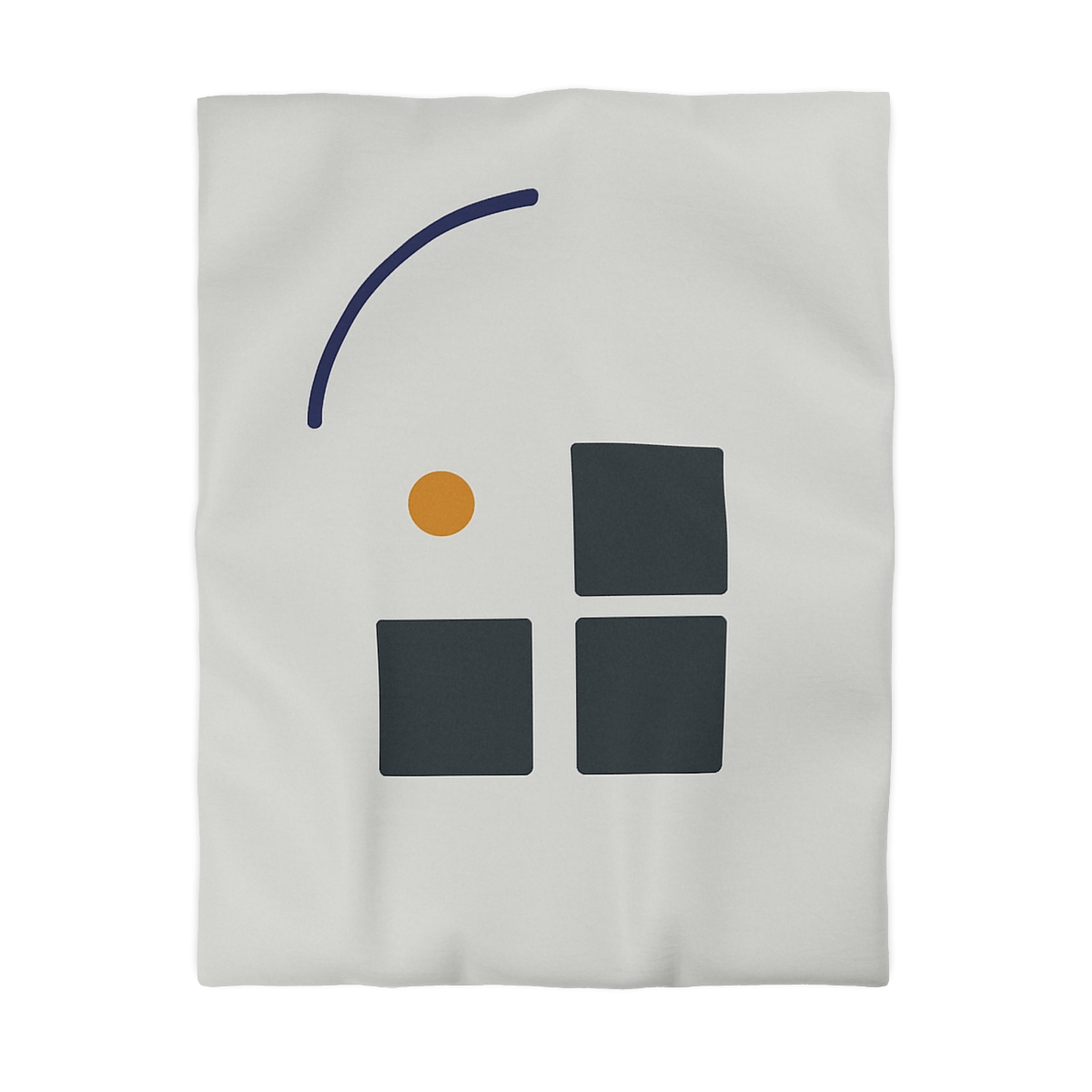 Missing Cell Grid With Offset Arc personalized bedding duvets