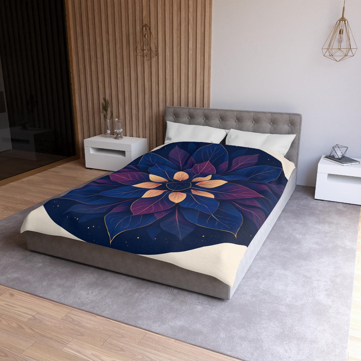 Petal Prism Mandala designer printed duvets