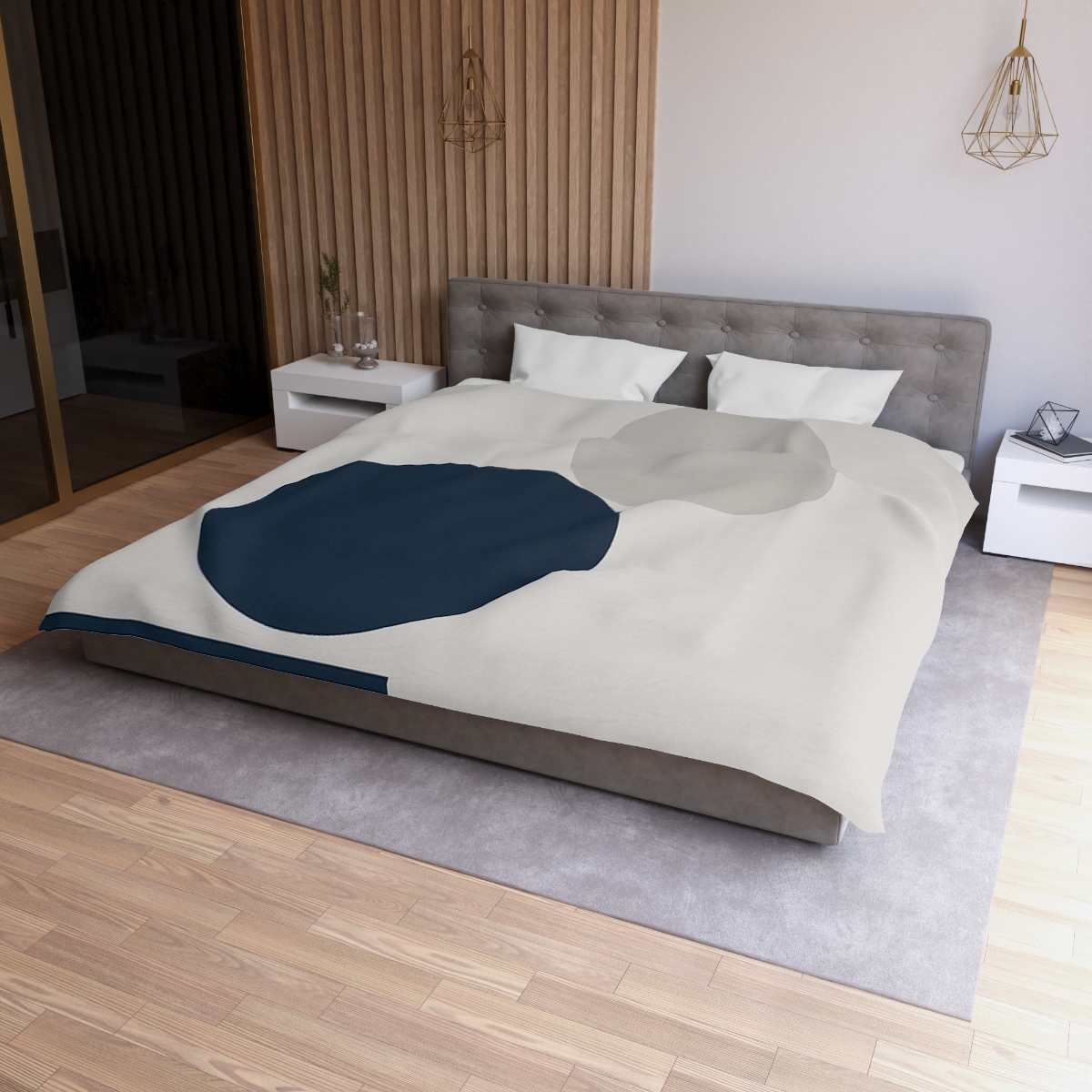 Three Orbiting Forms personalized bedding duvets