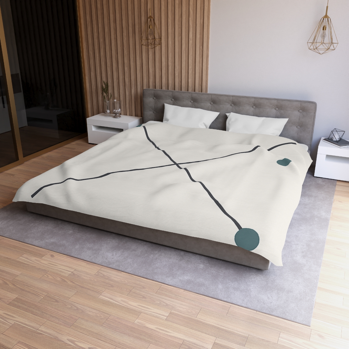 Crossed Vector Starfield soft comforter duvets