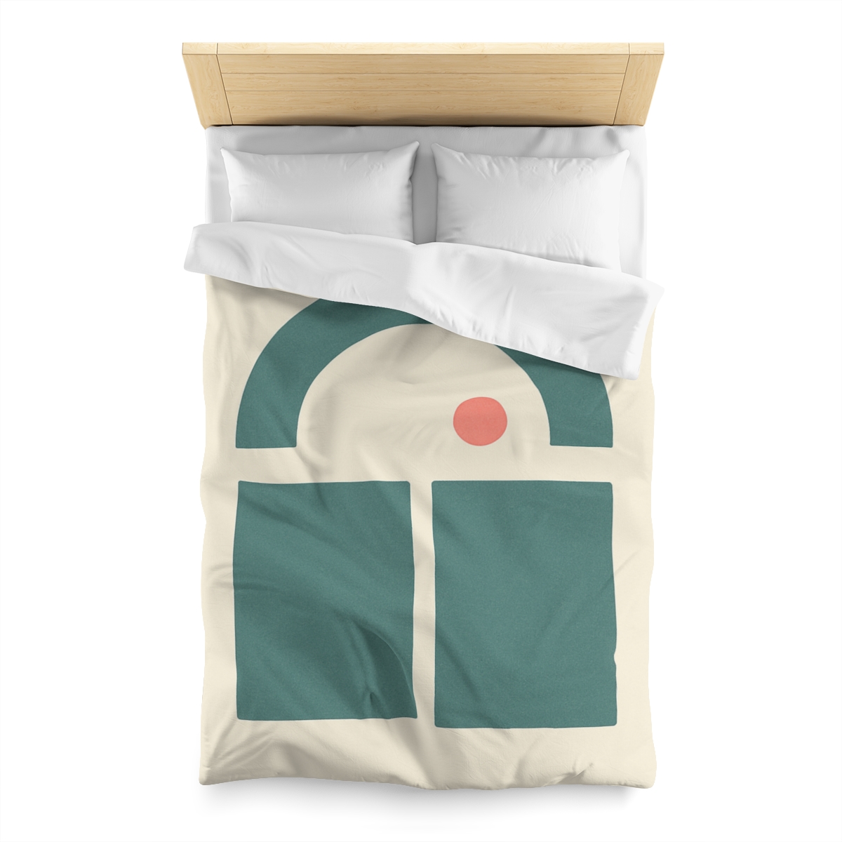 Arc Window Over Twin Blocks soft comforter duvets