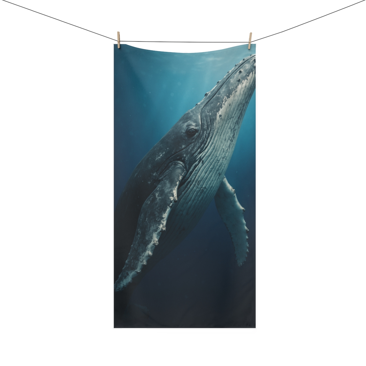 Tidal Choir Humpback Whale soft cotton towels