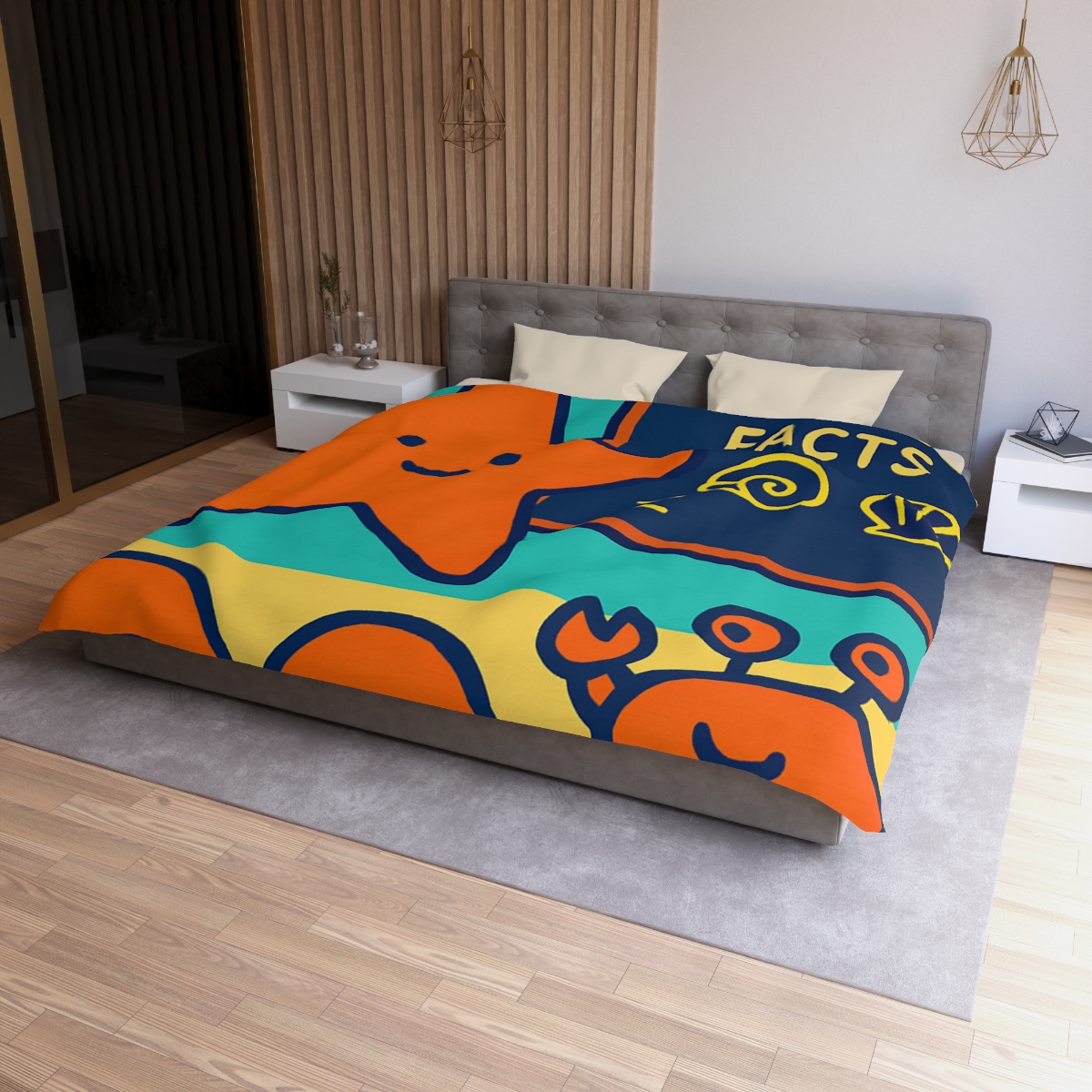 Starfish Science Class personalized bedding duvets