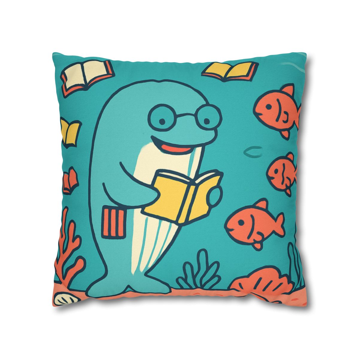 Coral Library Cruise comfortable bedding pillow covers