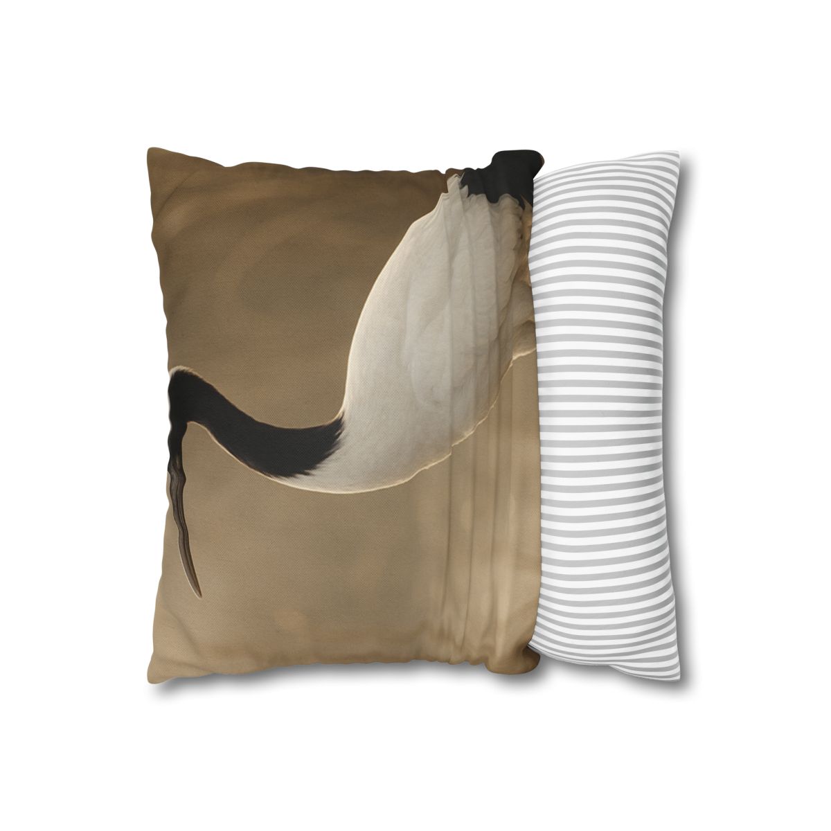 Silent Poise Red Crowned Crane trendy patterned pillow cases