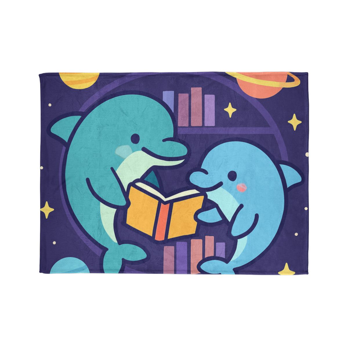 Nebula Library Dolphins unique gift blankets