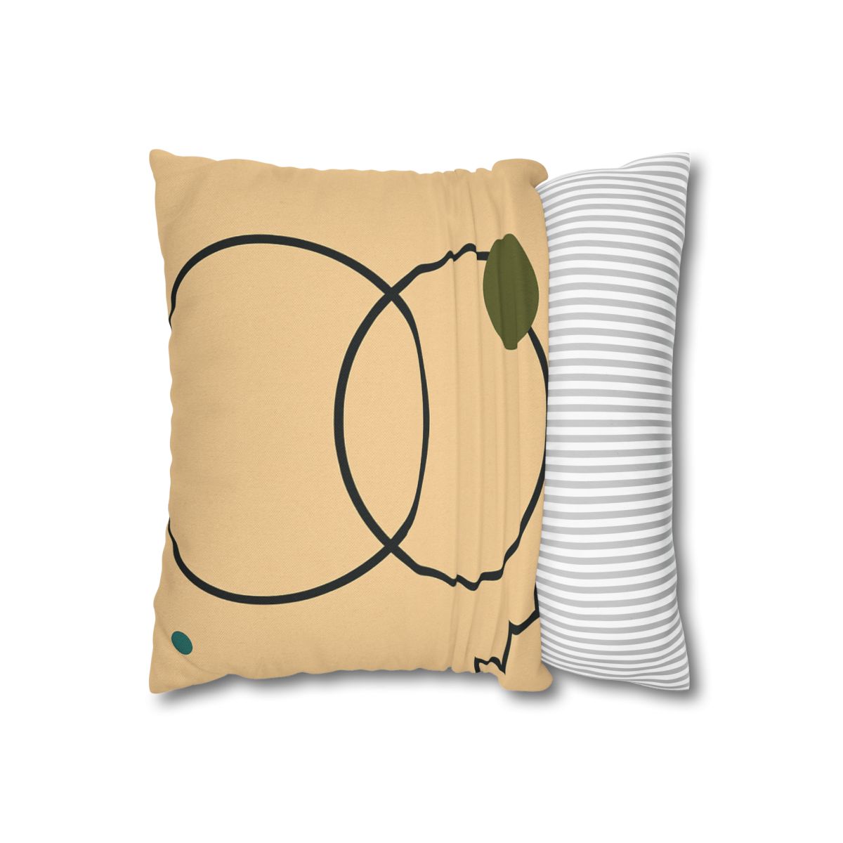 Aligned Rings With Corner Steps stylish decorative pillowcases