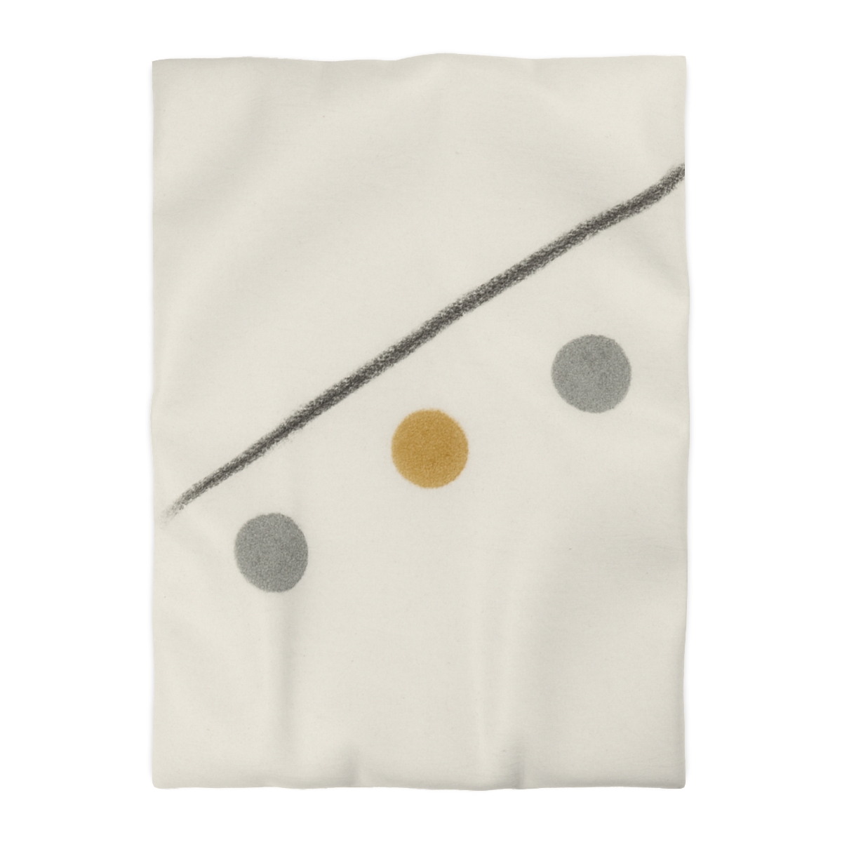 Diagonal Line And Triple Circles custom duvets